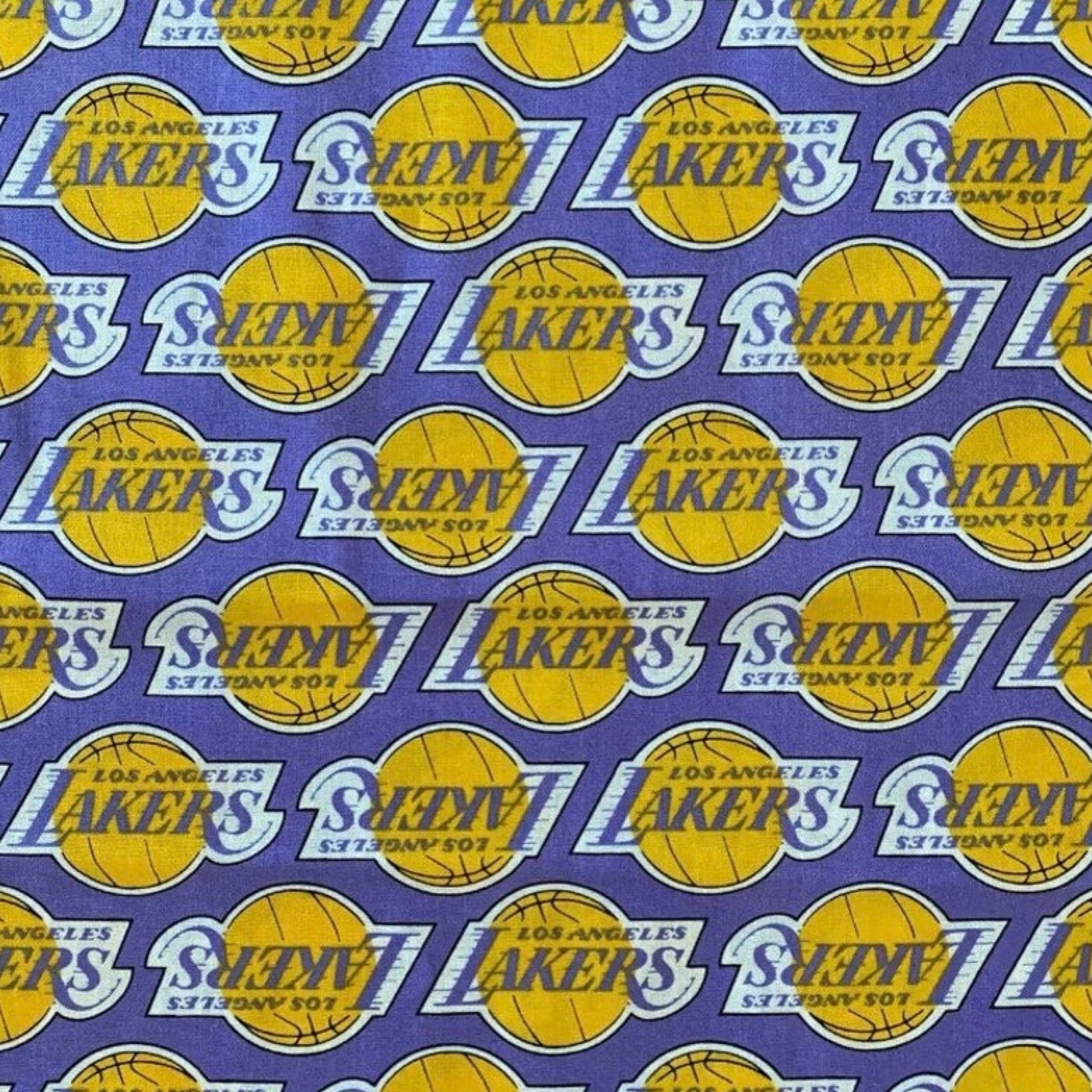 Los Angeles Lakers 100% Cotton Fabric 1 yard