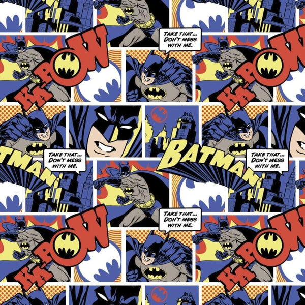 Batman Color Pop Comics Cotton Fabric