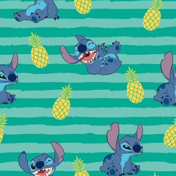 Disney Lilo & Stitch - Stitch Stripe Cotton Fabric