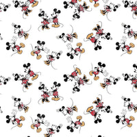 Disney Mickey & Minnie Vintage Scattered Cotton