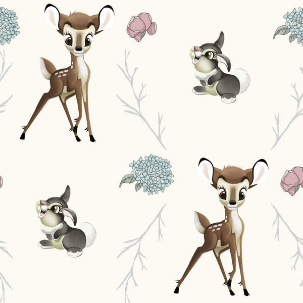 Disney Nursery Bambi Thumper Cross Cotton Fabric