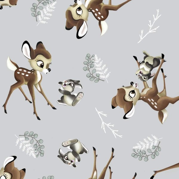 Disney Nursery Bambi Thumper Toss Cotton Fabric