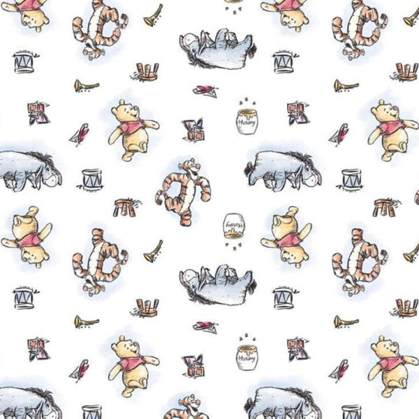 Disney Nursery Pooh & Friends Cotton Fabric