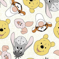 Disney Winnie the Pooh and Friends Tossed Cotton Fabric
