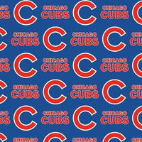 MLB Chicago Cubs Cotton Fabric Logo - Team Fabric - Same Day Fabric - Fabric Traditions