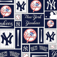 MLB New York Yankees Cotton Fabric Patch - Team Fabric - Same Day Fabric - Fabric Traditions