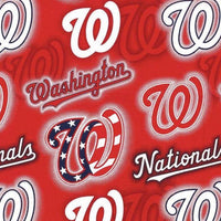 MLB Washington Nationals Cotton Fabric Dot - Team Fabric - Same Day Fabric - Fabric Traditions