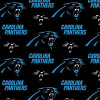 NFL Carolina Panthers Cotton Fabric Black - Team Fabric - Same Day Fabric - Fabric Traditions