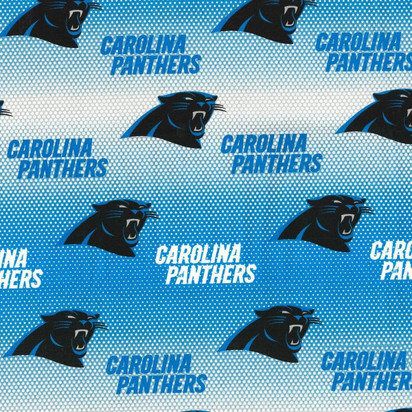 NFL Carolina Panthers Cotton Fabric Blue - Team Fabric - Same Day Fabric - Fabric Traditions