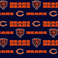 NFL Chicago Bears Logo Cotton Fabric - Team Fabric - Same Day Fabric - Fabric Traditions