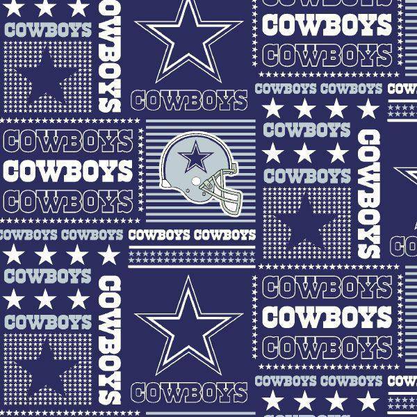 NFL Dallas Cowboys Cotton Fabric Patch - Team Fabric - Same Day Fabric - Fabric Traditions