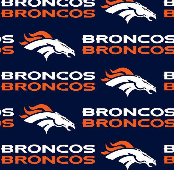 : NFL Fleece Denver Broncos Blue/Orange, Fabric by the Yard :  Sports & Outdoors