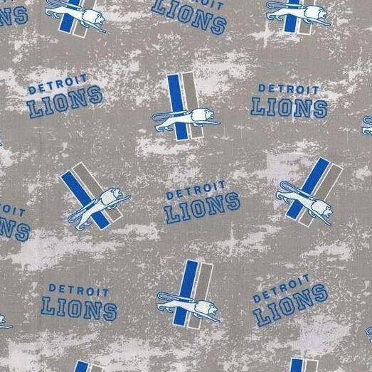 NFL Detroit Lions Cotton Fabric Legacy - Team Fabric - Same Day Fabric - Fabric Traditions