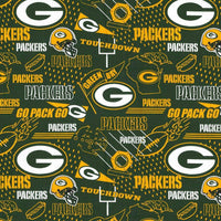 NFL Green Bay Packers Cotton Fabric Hometown - Team Fabric - Same Day Fabric - Fabric Traditions