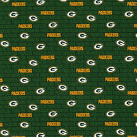 NFL Green Bay Packers Cotton Fabric Mini - Team Fabric - Same Day Fabric - Fabric Traditions