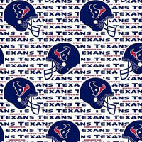 NFL Houston Texans Helmet Logo Cotton Fabric - Team Fabric - Same Day Fabric - Fabric Traditions