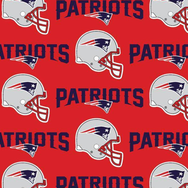 NFL New England Patriots Cotton Fabric Red - Team Fabric - Same Day Fabric - Fabric Traditions