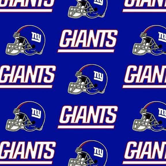 NFL Cotton Broadcloth New York Giants Blue/Red Fabric