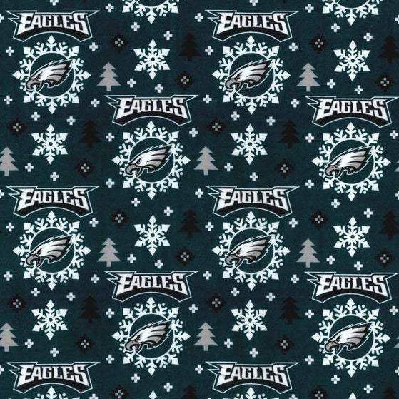 NFL Philadelphia Eagles Flannel Holiday - Team Fabric - Same Day Fabric - Fabric Traditions