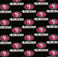 NFL San Francisco 49ers Cotton Fabric Black - Team Fabric - Same Day Fabric - Fabric Traditions