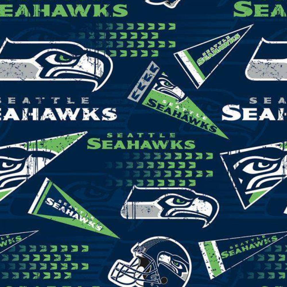 Fabric Traditions Seattle Seahawks NFL Dot Cotton Fabric