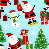Gifts With Santa Christmas Cotton Fabric