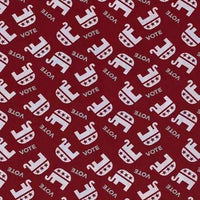 Republican Elephants Vote Cotton Fabric - Novelty Fabric - Same Day Fabric - HIJO