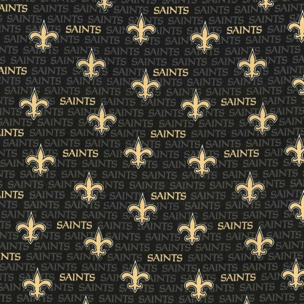 NFL New Orleans Saints Cotton Fabric Mini - Team Fabric - Same Day Fabric - HIJO