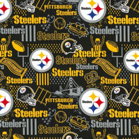 NFL Pittsburgh Steelers Cotton Fabric Hometown - Team Fabric - Same Day Fabric - HIJO