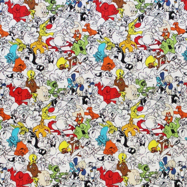 Looney Tunes Cotton Fabric Packed Multi