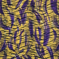 Louisiana State University LSU Tiger Stripes Cotton Fabric