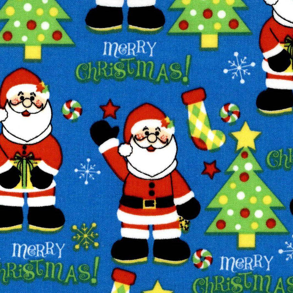 Merry Christmas Santa Christmas Cotton Fabric