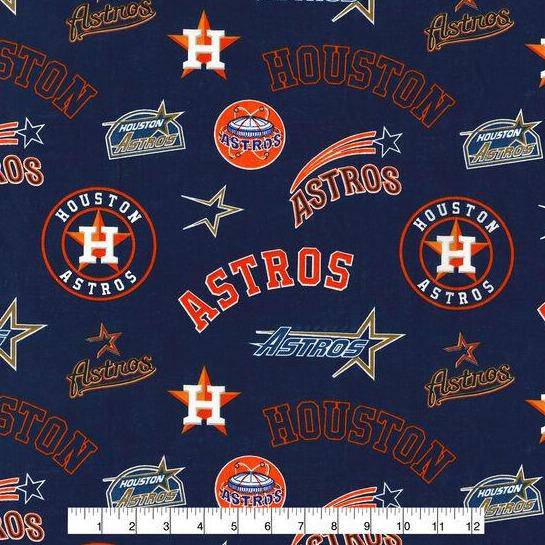 MLB Houston Astros Cotton Fabric Cooperstown