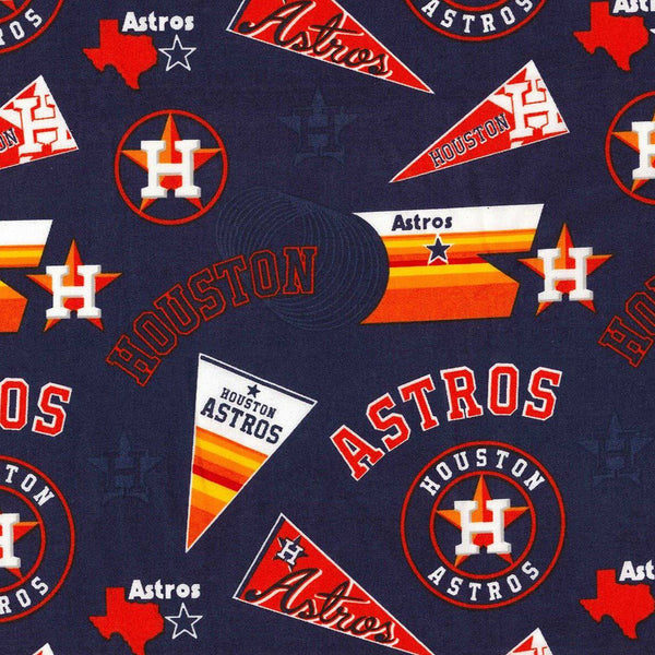 Licensed MLB HOUSTON ASTROS Disney MickeyMouse cotton fabric BY
