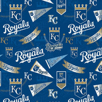 MLB Kansas City Royals Cotton Fabric Vintage