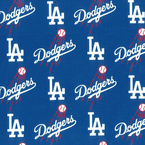 MLB Los Angeles Dodgers Cotton Fabric Logo