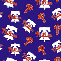 MLB Philadelphia Phillies Cotton Fabric Logo