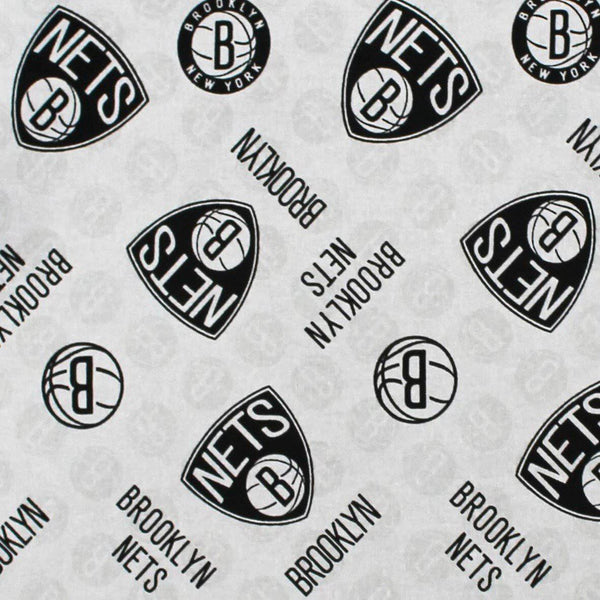 NBA Brooklyn Nets Cotton Fabric Logo Toss