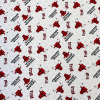 NBA Chicago Bulls Cotton Fabric Logo Toss