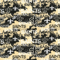 NFL New Orleans Saints Cotton Fabric Distressed