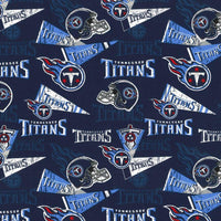 NFL Tennessee Titans Cotton Fabric Retro