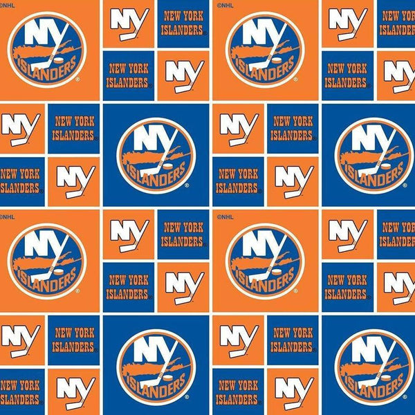 NHL New York Islanders Cotton Fabric Block