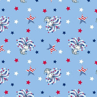 Peanuts Patriotic Cotton Fabric Snoopy Star Spangled