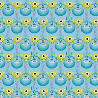 Monsters Inc Mike Sully Cotton Fabric - Character Fabric - Same Day Fabric - Springs Creative