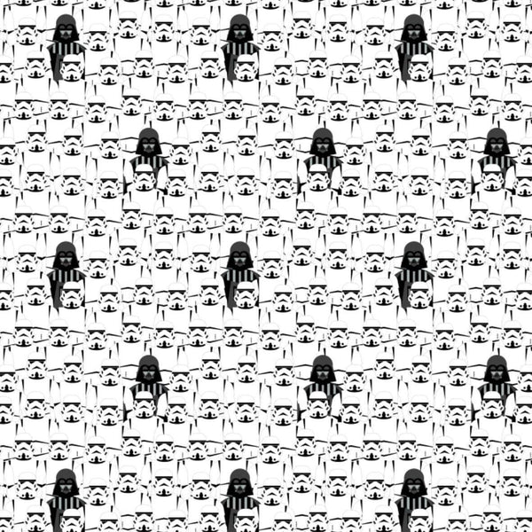 Star Wars Cotton Fabric Stacked Troopers