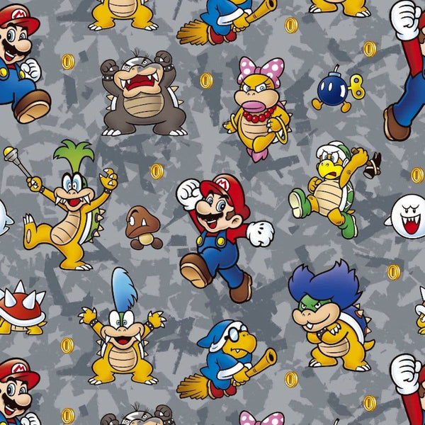Super Mario Nintendo Cotton Fabric
