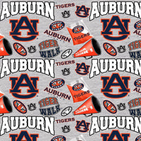 Auburn University Tigers Cotton Fabric Collegiate Mascot - Team Fabric - Same Day Fabric - Sykel Enterprises