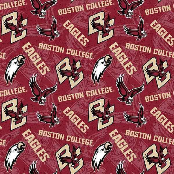 Boston College Eagles Cotton Fabric Tone on Tone - Team Fabric - Same Day Fabric - Sykel Enterprises