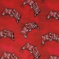 Ohio State University OSU Buckeyes Cotton Fabric Faded - Team Fabric - Same Day Fabric - Sykel Enterprises