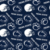 Penn State University PSU Nittany Lions Cotton Fabric Tone on Tone - Team Fabric - Same Day Fabric - Sykel Enterprises